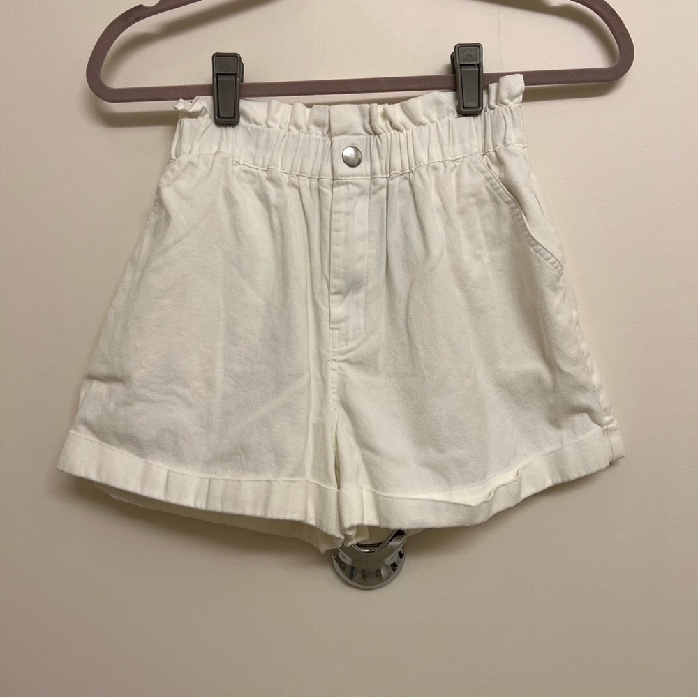 Danielle Bernstein Cuffed Paperbag Shorts